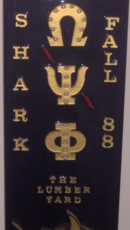 Omega Psi Phi Paddle close up